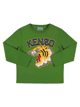 KENZO KIDS: Хлопковая футболка 