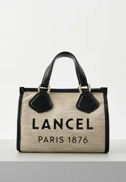 Lancel: Бежевая сумка 