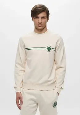 Lacoste: Белый свитшот 