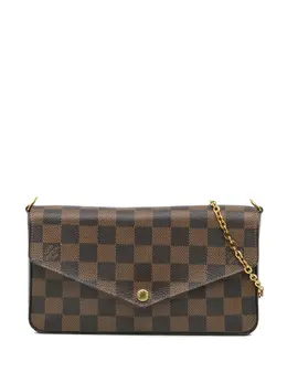 Louis Vuitton Pre-Owned: Коричневая сумка через плечо 