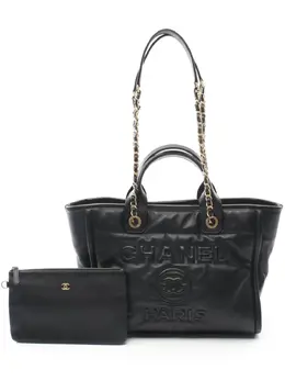 CHANEL Pre-Owned: Чёрная сумка 