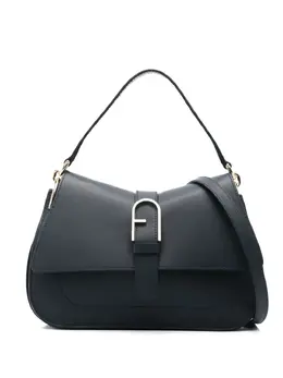 Furla: Синяя сумка-шоппер 