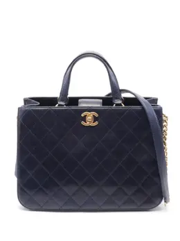 CHANEL Pre-Owned: Синяя сумка 