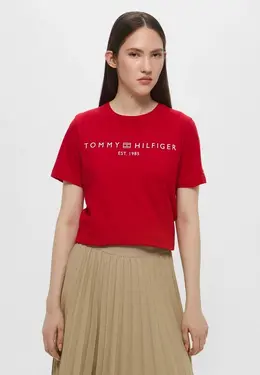 Tommy Hilfiger: Красная футболка 