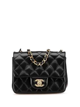 CHANEL Pre-Owned: Чёрная сумка через плечо 
