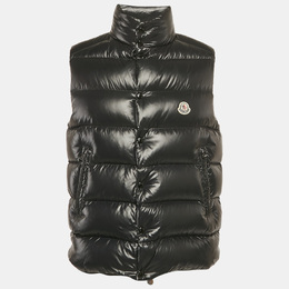 Moncler: Чёрный жилет  Tibb