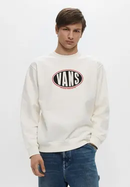 Vans: Бежевый свитшот 