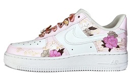 Nike: Розовые кроссовки  Air Force 1