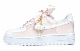 Nike: Розовые кроссовки  Air Force 1