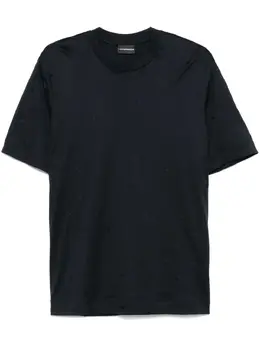 Emporio Armani: Голубая футболка 