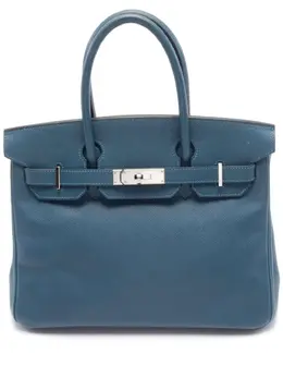 Hermès Pre-Owned: Голубая сумка 