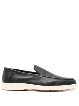 Santoni: Чёрные туфли 