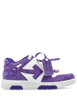 Off-White: Фиолетовые кроссовки  Out of Office