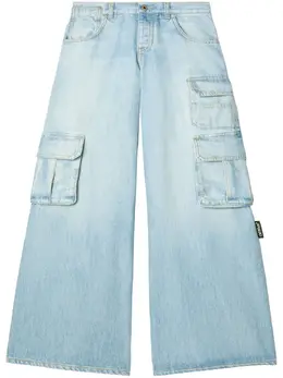 Off-White: Голубые джинсы 