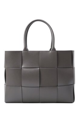 Bottega Veneta: Серая сумка  Arco