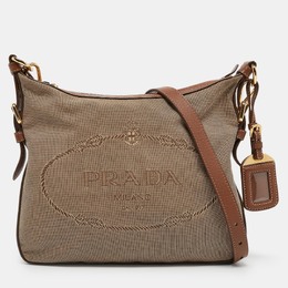 Prada: Бежевая сумка через плечо 