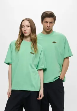 Lacoste: Зелёная футболка 