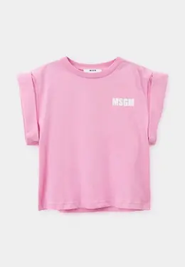 MSGM Kids: Розовая футболка 