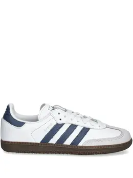 adidas: Белые кроссовки  Samba