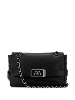 Balenciaga: Чёрная сумка-шоппер 