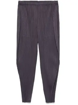 Pleats Please Issey Miyake: Голубые брюки 