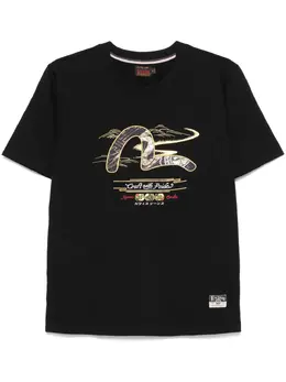 EVISU: Чёрная футболка 