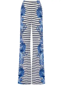Alberta Ferretti: Брюки в полоску 