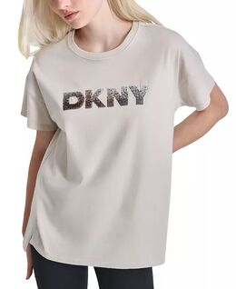 DKNY: Футболка с блёстками 