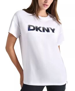 DKNY: Футболка с блёстками 