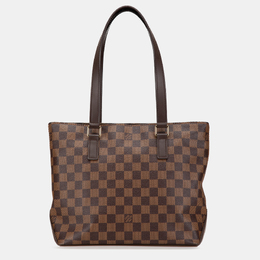 Louis Vuitton: Коричневая сумка-шоппер 