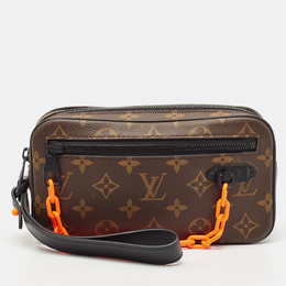 Louis Vuitton: Коричневая сумка  Pochette