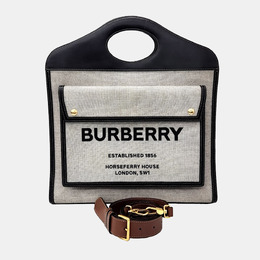 Burberry: Чёрная сумка  Pocket