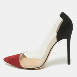 Gianvito Rossi: Бордовые туфли  Plexi