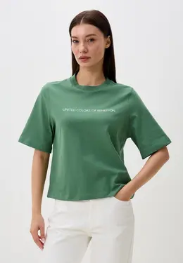 United Colors of Benetton: Зелёная футболка 