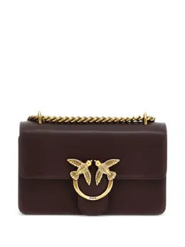 PINKO: Коричневая сумка через плечо  Love