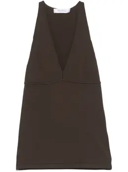 Max Mara: Коричневый топ 