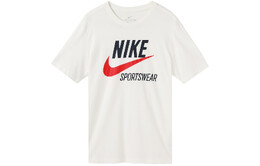 Nike: Белая футболка 