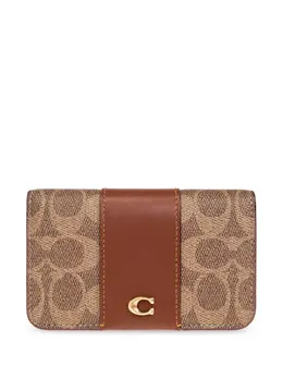 Coach: Коричневый кошелёк 