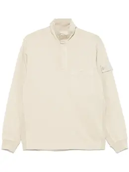 Stone Island: Бежевый свитшот  Compass