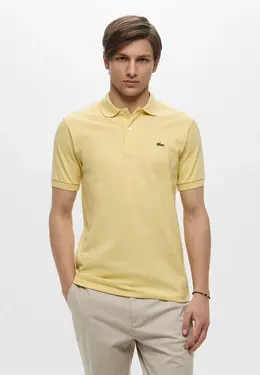 Lacoste: Жёлтое поло 