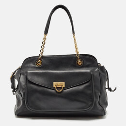 Salvatore Ferragamo: Чёрная сумка 
