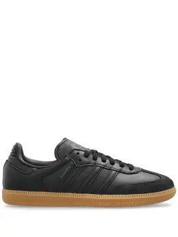 adidas: Чёрные кроссовки  Samba