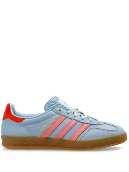 adidas: Голубые кроссовки  Gazelle