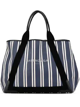 Balenciaga Pre-Owned: Сумка-шоппер в полоску 