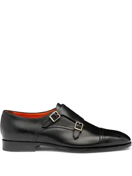 Santoni: Чёрные туфли 