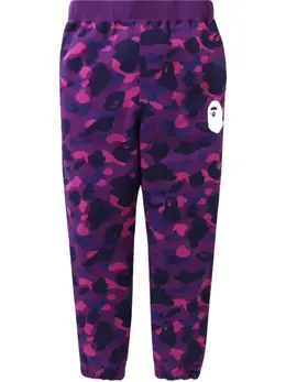 A BATHING APE®: Фиолетовые брюки 