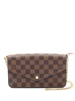 Louis Vuitton Pre-Owned: Коричневая сумка через плечо 