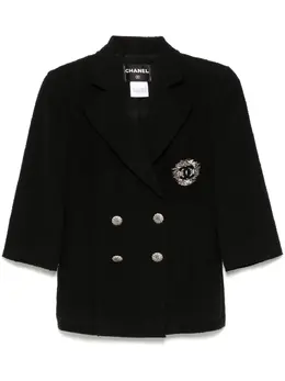 CHANEL Pre-Owned: Чёрная куртка 