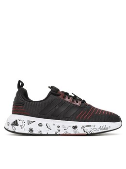 Adidas: Чёрные кроссовки  Swift Run