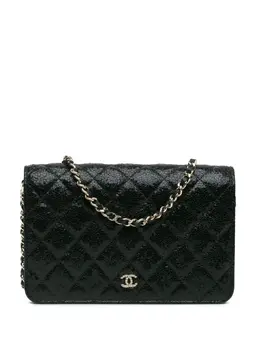 CHANEL Pre-Owned: Чёрный кошелёк 